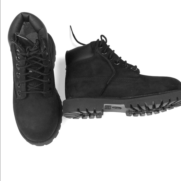 boys black timberlands